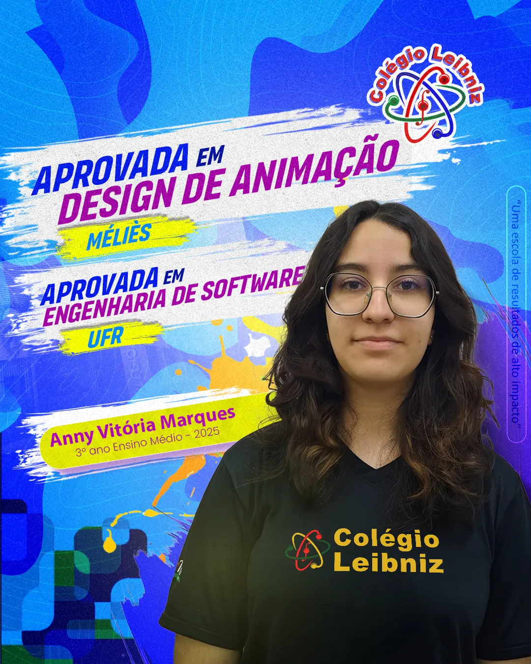 Anny Vitória Marques — aprovado(a) em Design de Animação / Eng. de Software na Méliès / UFR