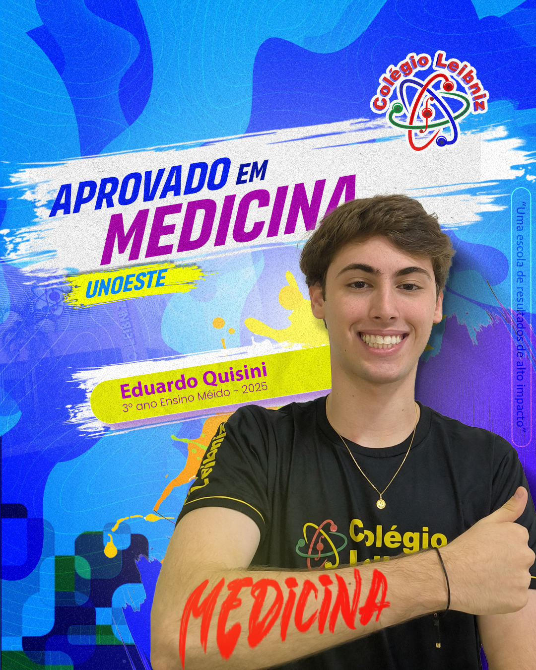 Eduardo Quisini — aprovado(a) em Medicina na UNOESTE