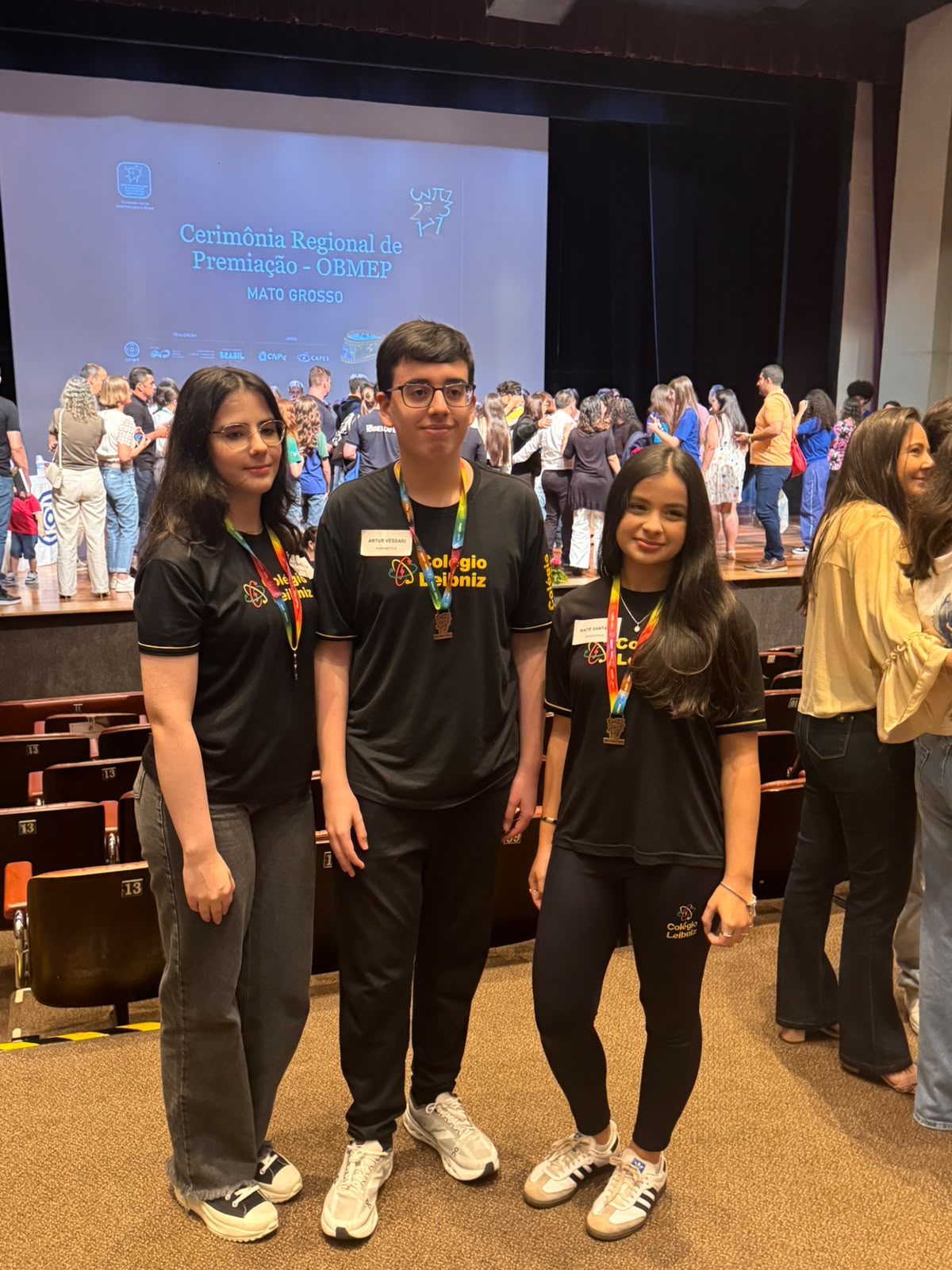 Medalhistas do Colégio Leibniz na Cerimônia Regional OBMEP - Mato Grosso