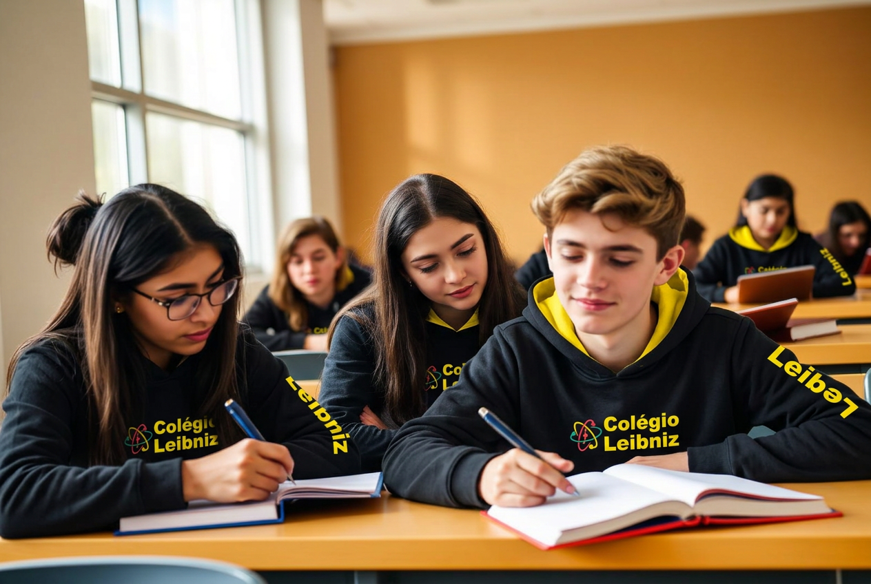 Estudantes do Terceirão preparando-se para o ENEM